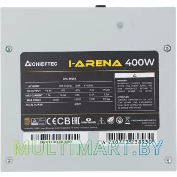 Блок питания Chieftec iArena 400W (GPA-400S8) картинка 7